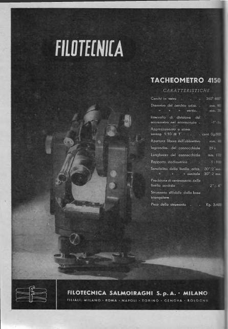 Copertina articolo #4 Bollettino SIFET ANNO: 1958 n.1